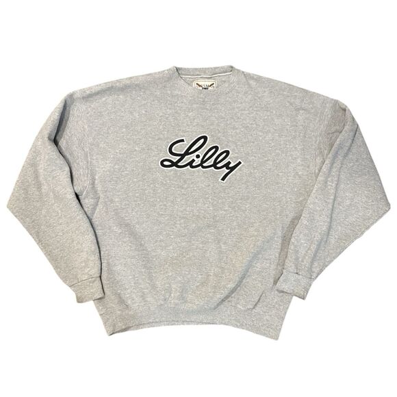 Vintage 90s Oarsman 913 Sweatshirt Crewneck Lilly Sz XXL Gray Made In USA Retro - Picture 1 of 8
